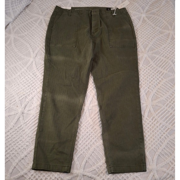 AG Jeans Wells Fatigue Relaxed Tapered Cargo Pants Olive Green Size 40x31 Mens